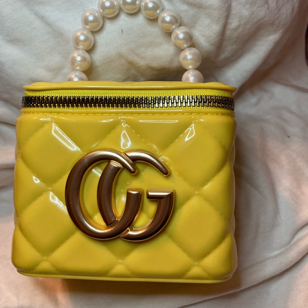 YELLOW NEW CUTE JEWELRY BOX GIRL PURSE